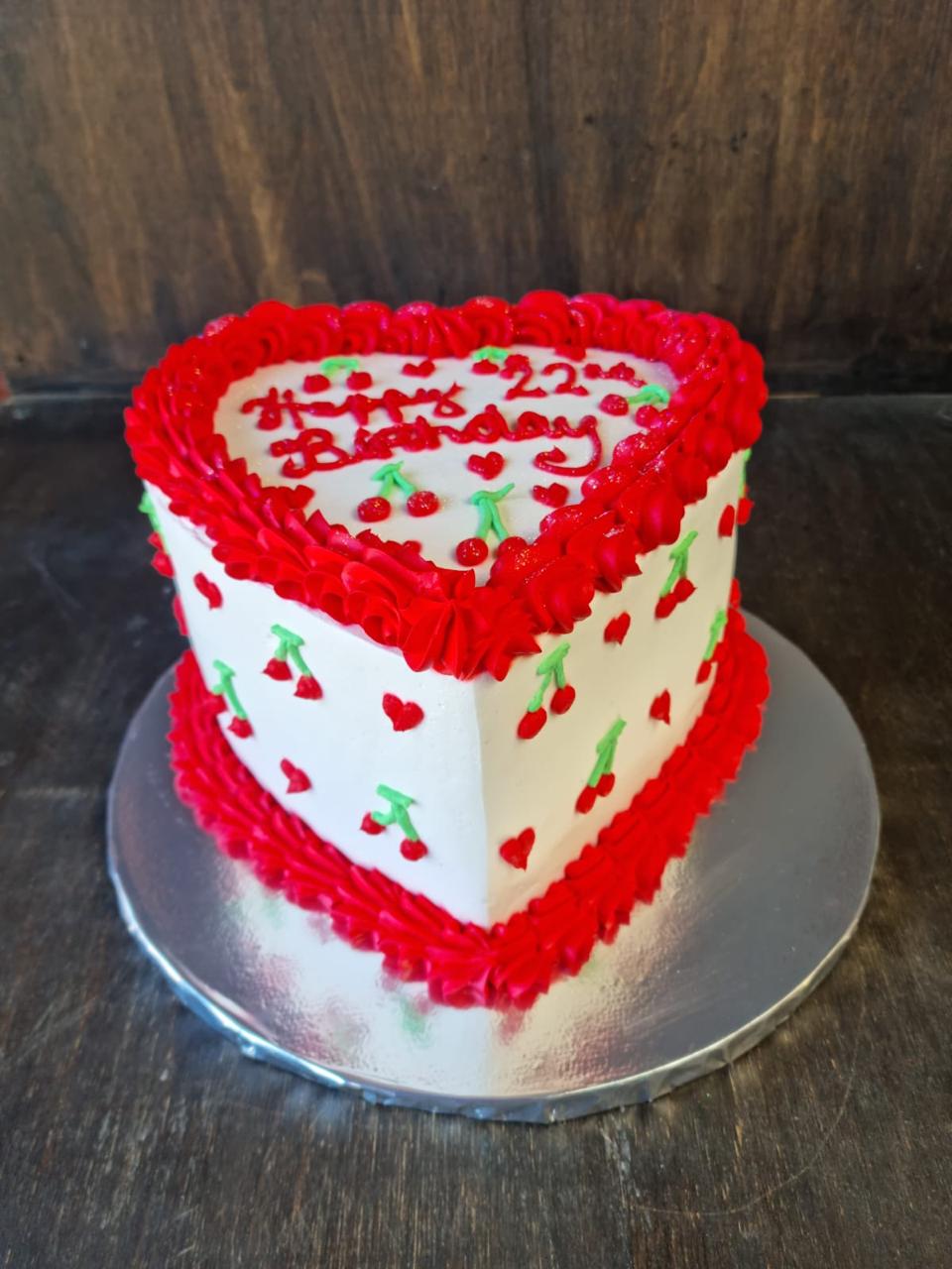 Heart Shaped Cake 3 Layers